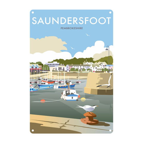 Saundersfoot Metal Sign