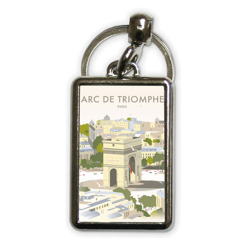 Arc De Triomphe Metal Keyring