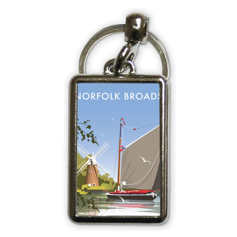 Norfolk Broads Metal Keyring