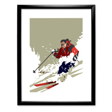 Load image into Gallery viewer, Skier Art Print