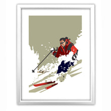 Load image into Gallery viewer, Skier Art Print