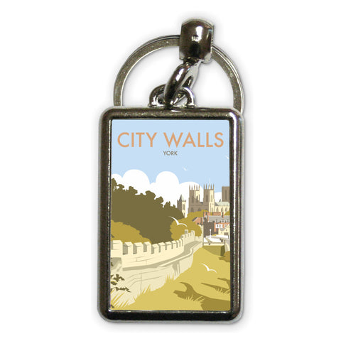 York City Walls Metal Keyring