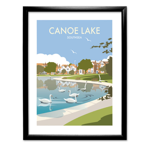 Canoe Lake Southsea Art Print