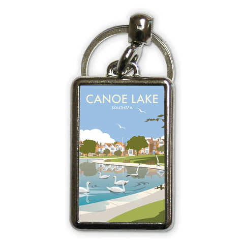 Canoe Lake, Southsea Metal Keyring