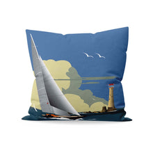 Load image into Gallery viewer, Boat & Lighthouse Cushion