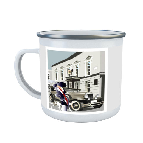 Old Car Enamel Mug