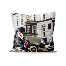 Load image into Gallery viewer, Lady, Dog & Car Cushion