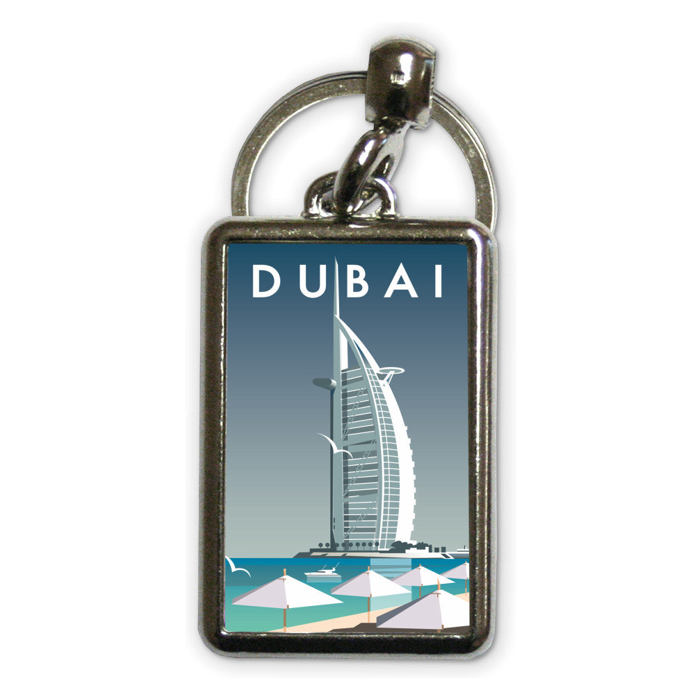 Dubai Metal Keyring – Dave Thompson Art