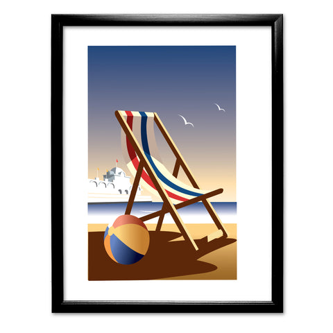 Deckchair Art Print