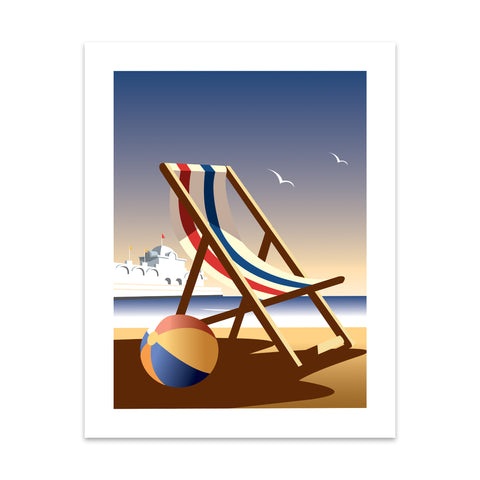 Deckchair Art Print