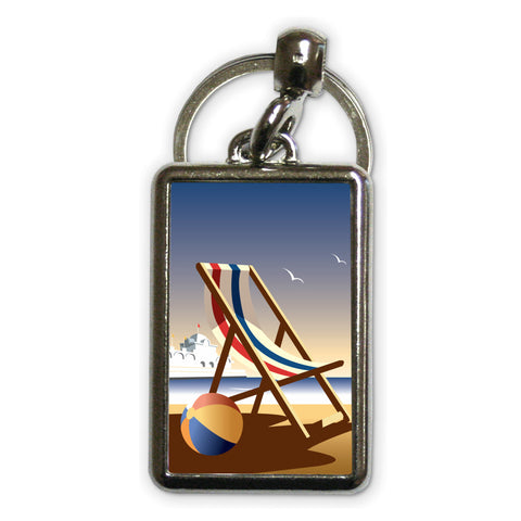 Deckchair Metal Keyring