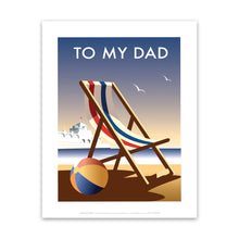 Load image into Gallery viewer, Deckchair Dad Art Print