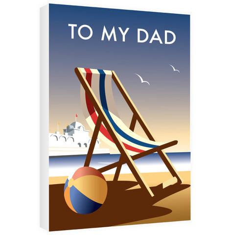 Deckchair Dad Canvas
