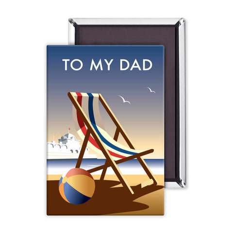 Deckchair Dad Magnet