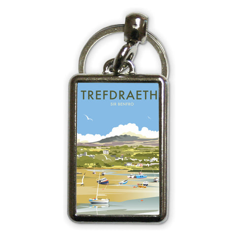 Trefdraeth Metal Keyring
