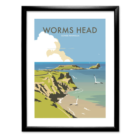 Worms Head, Gower Peninsula Art Print