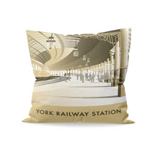 Load image into Gallery viewer, York Railway Station Cushion