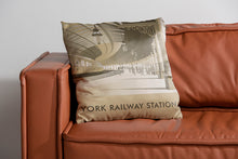Load image into Gallery viewer, York Railway Station Cushion