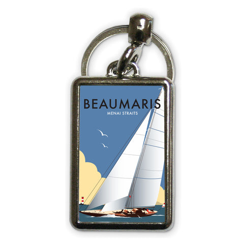 Beaumaris, North Wales Metal Keyring