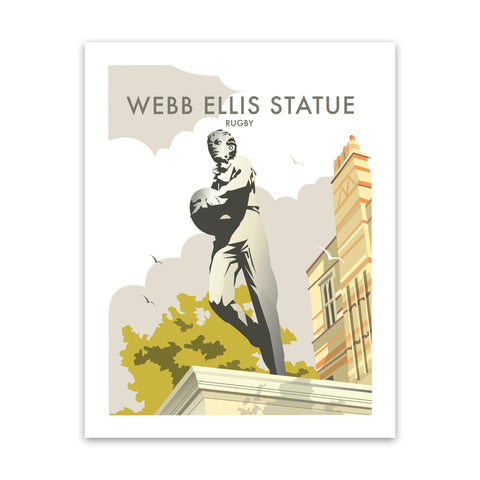 Webb Ellis Statue, Rugby - Fine Art Print