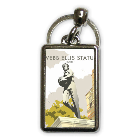 Webb Ellis Statue, Rugby Metal Keyring