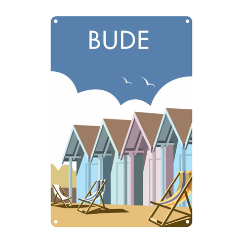 Bude, Cornwall Metal Sign