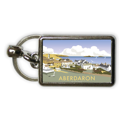 Aberdaron, South Wales Metal Keyring