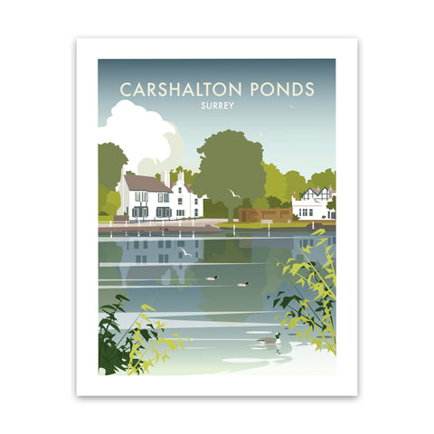 Carshalton Ponds, Surrey - Fine Art Print