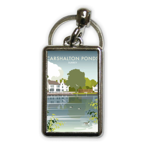 Carshalton Ponds, Surrey Metal Keyring