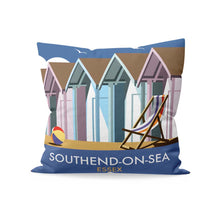 Load image into Gallery viewer, Beach Huts, Essex Cushion