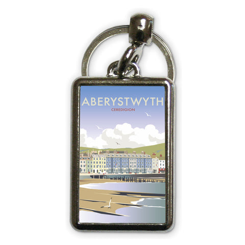 Aberystwyth, South Wales Metal Keyring