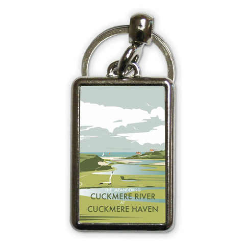 Cuckmere River, Sussex Metal Keyring