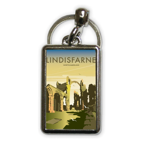 Lindisfarne, Northumberland Metal Keyring