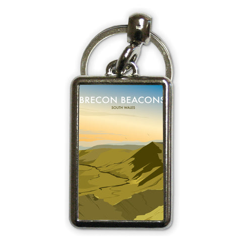 Brecon Beacons, Wales Metal Keyring