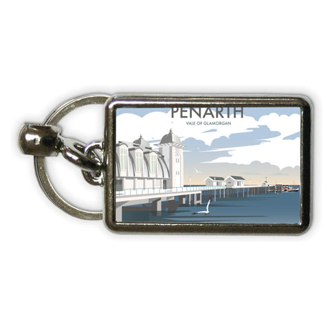 Penarth, South Wales Metal Keyring