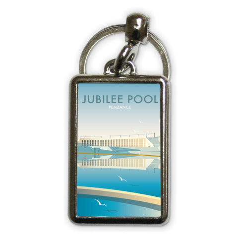 Jubilee Pool, Cornwall Metal Keyring