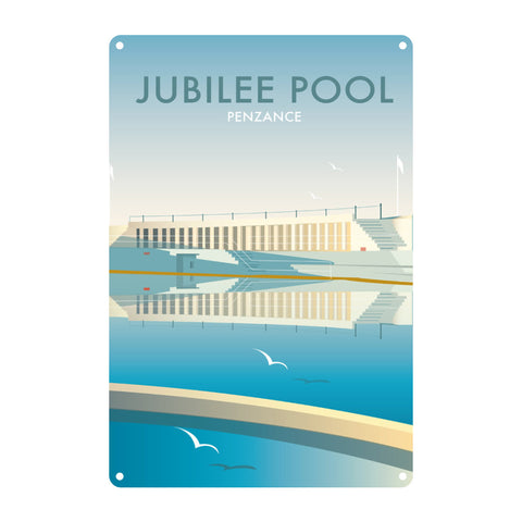 Jubilee Pool, Cornwall Metal Sign