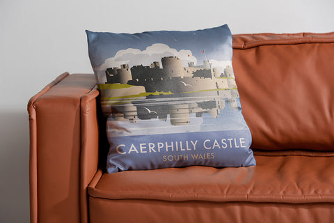 Caerphilly Castle, South Wales Cushion