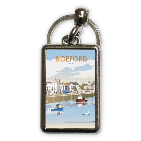Bideford, Devon Metal Keyring