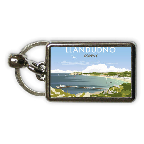 Llandudno Metal Keyring