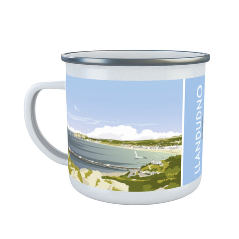 Llandudno Enamel Mug
