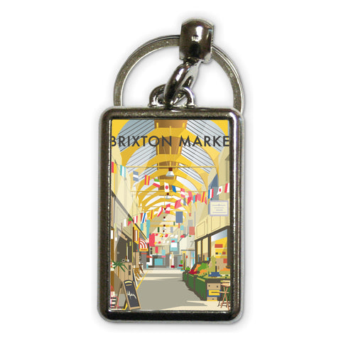 Brixton Market Metal Keyring