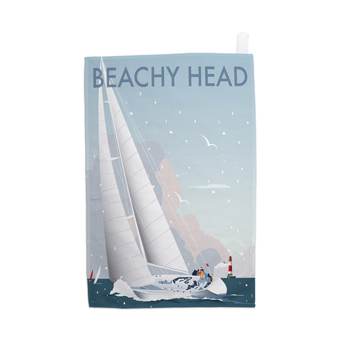 Beachy Head Winter Tea Towel