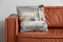 Load image into Gallery viewer, Kings College Cambridge Winter Cushion