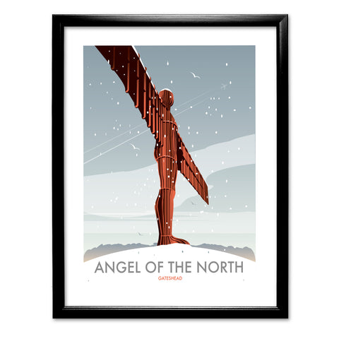 Angel of the North Winter Art Print