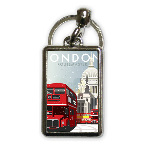London Winter Metal Keyring