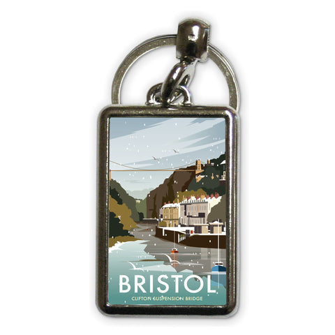 Bristol Winter Metal Keyring