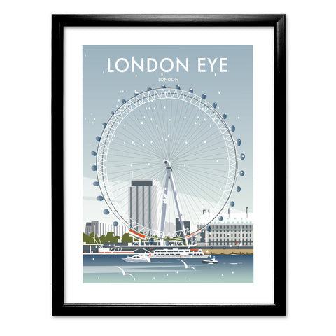 London Eye Winter Art Print