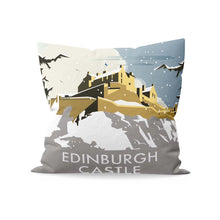 Load image into Gallery viewer, Edinburgh Castle Winter Cushion