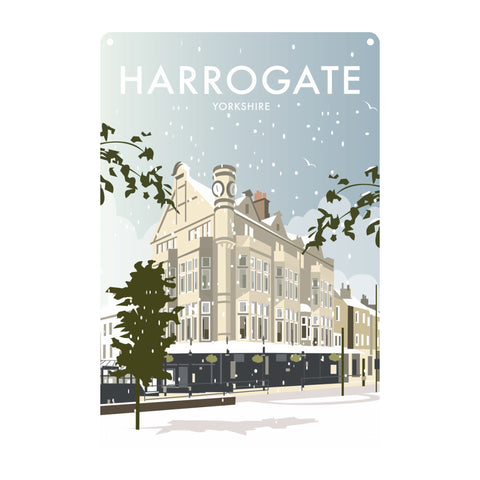 Harrogate Winter Metal Sign